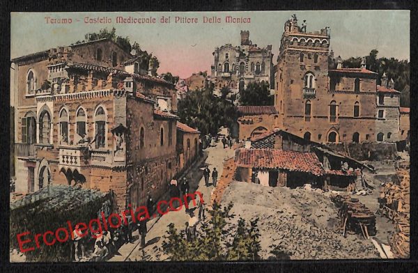 ai7461 - CARTOLINA D' EPOCA - Teramo Città - Castello Medioevale