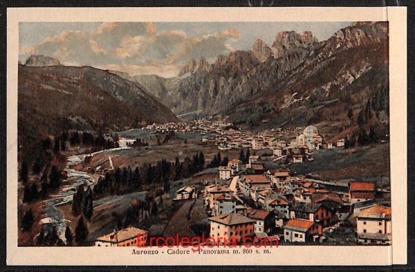 ae1037 - CARTOLINA  D'EPOCA - Belluno Provincia - Auronzo del Cadore
