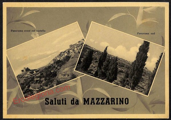 ae4538 - CARTOLINA D'EPOCA - Caltanissetta Provincia - Mazzarino