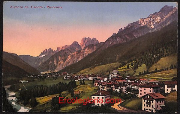 ae1038 - CARTOLINA  D'EPOCA - Belluno Provincia - Auronzo del Cadore