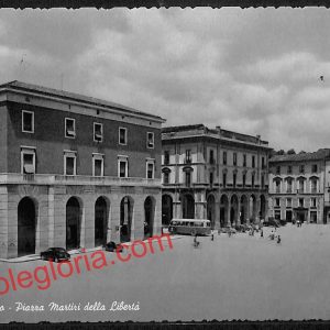ai7466 - CARTOLINA D' EPOCA - Teramo Città - Piazza Martiri della Libertà