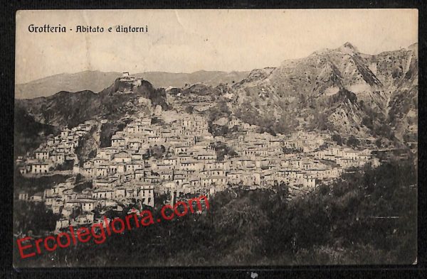 ah9606 - CARTOLINA D'EPOCA - Reggio Calabria Provincia - Grotteria