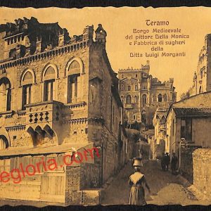 ai7467 - CARTOLINA D' EPOCA - Teramo - Borgo Medioevale del Pittore della Monica