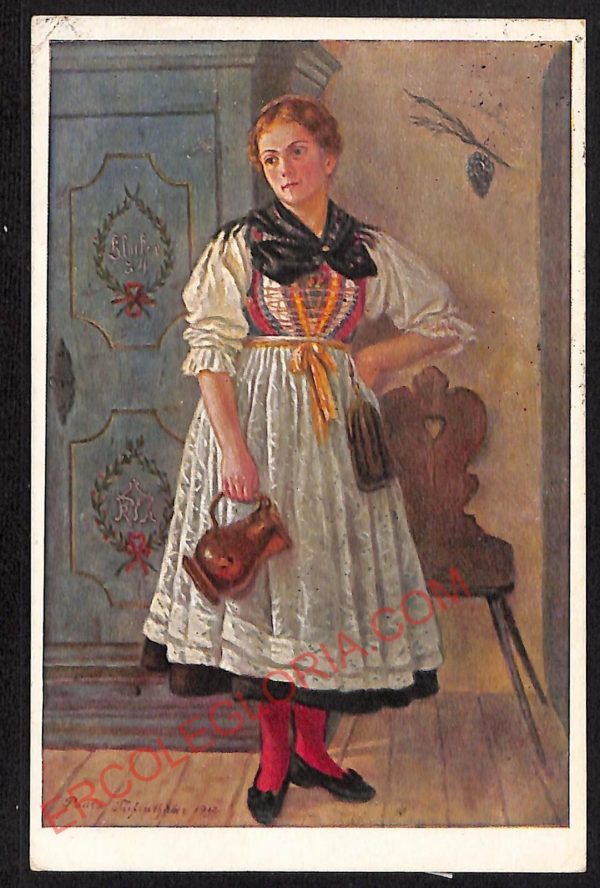 ae4084 - CARTOLINA  D'EPOCA - Bolzano Città - COSTUMI  1928