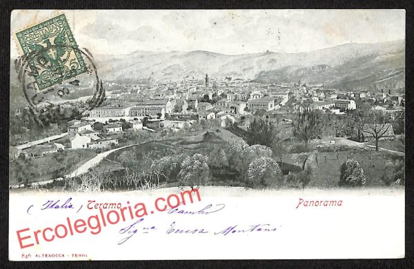 ai7469 - CARTOLINA D' EPOCA - Teramo Città - Panorama