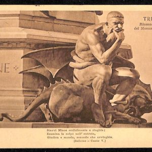 ab5464 - CARTOLINA  D'EPOCA - Trento Città : MINOSSE DEL MONUMENTO A DANTE