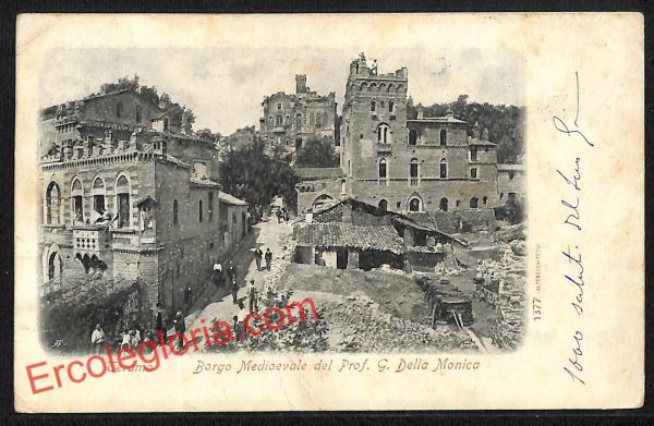 ai7471 - CARTOLINA D' EPOCA - Teramo Città - Borgo Medioevale