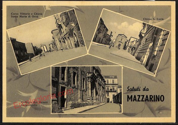 ae4542 - CARTOLINA D'EPOCA - Caltanissetta Provincia - Mazzarino