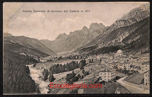ae1042 - CARTOLINA  D'EPOCA - Belluno Provincia - Auronzo del Cadore