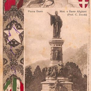 ab5466 - CARTOLINA  D'EPOCA - Trento Città : PIAZZA DANTE