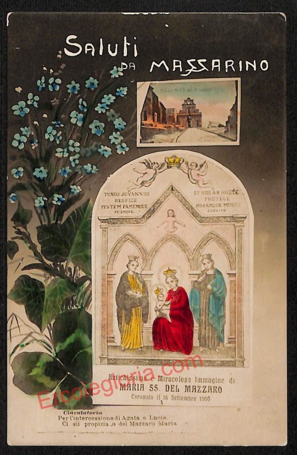 ae4544 - CARTOLINA D'EPOCA - Caltanissetta Provincia - Mazzarino  1930