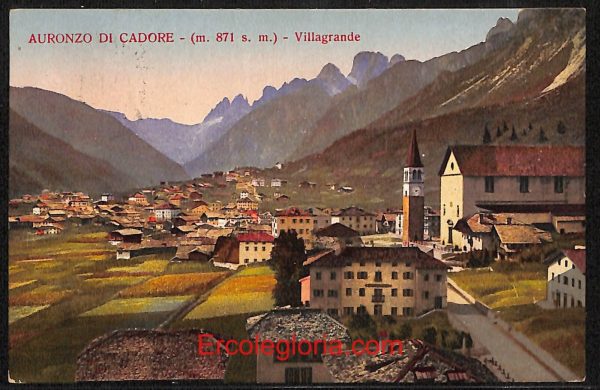 ae1045 - CARTOLINA  D'EPOCA - Belluno Provincia - Auronzo del Cadore