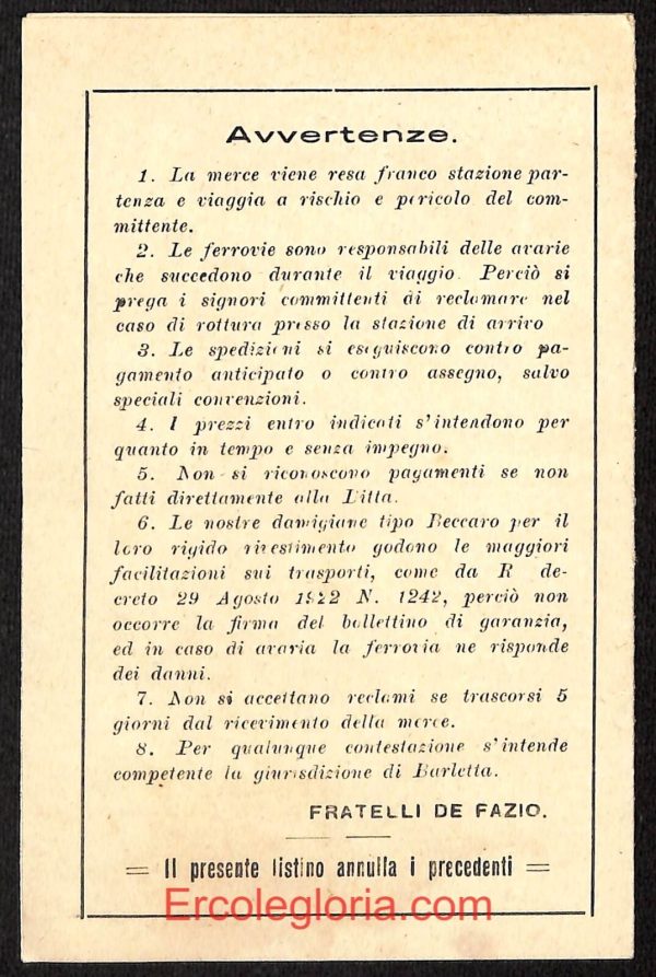ae0916 - CARTOLINA  D'EPOCA - BAT Provincia - Barletta - immagine 2