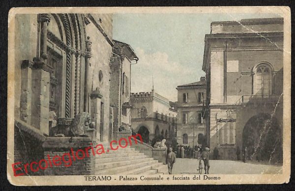 ai7480 - CARTOLINA D' EPOCA - Teramo Città - Palazzo Comunale
