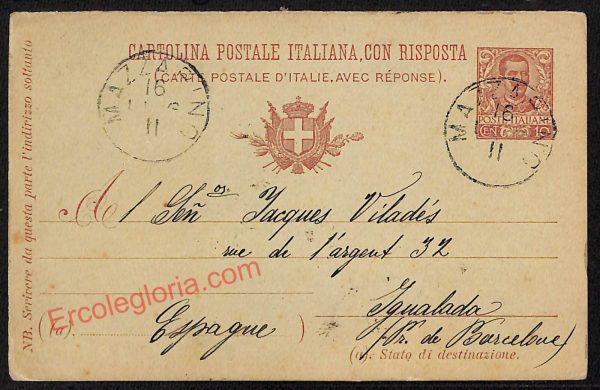 ae4546 - CARTOLINA D'EPOCA - Caltanissetta Provincia - Mazzarino