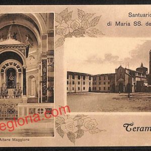 ai7481 - CARTOLINA D' EPOCA - Teramo Città - Santuario di Maria SS. delle Grazie
