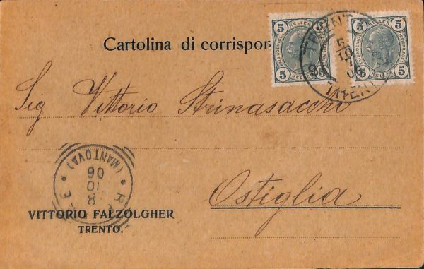 ab5470 - CARTOLINA  D'EPOCA - Trento Città