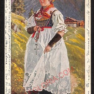 ae4086 - CARTOLINA  D'EPOCA - Bolzano Città - COSTUMI  1923