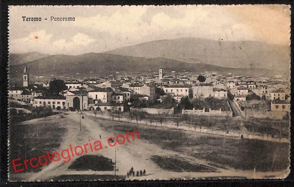 ai7484 - CARTOLINA D' EPOCA - Teramo Città - Panorama