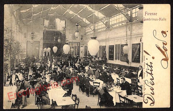 ae7415 - CARTOLINA D'EPOCA - Firenze Città - Gambrinus Halle