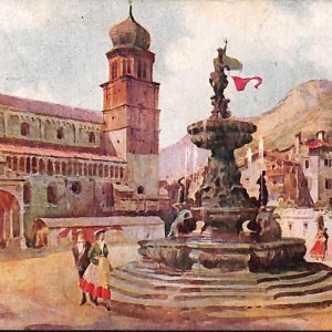 ab5481 - CARTOLINA  D'EPOCA - Trento Città : PIAZZA DEL DUOMO
