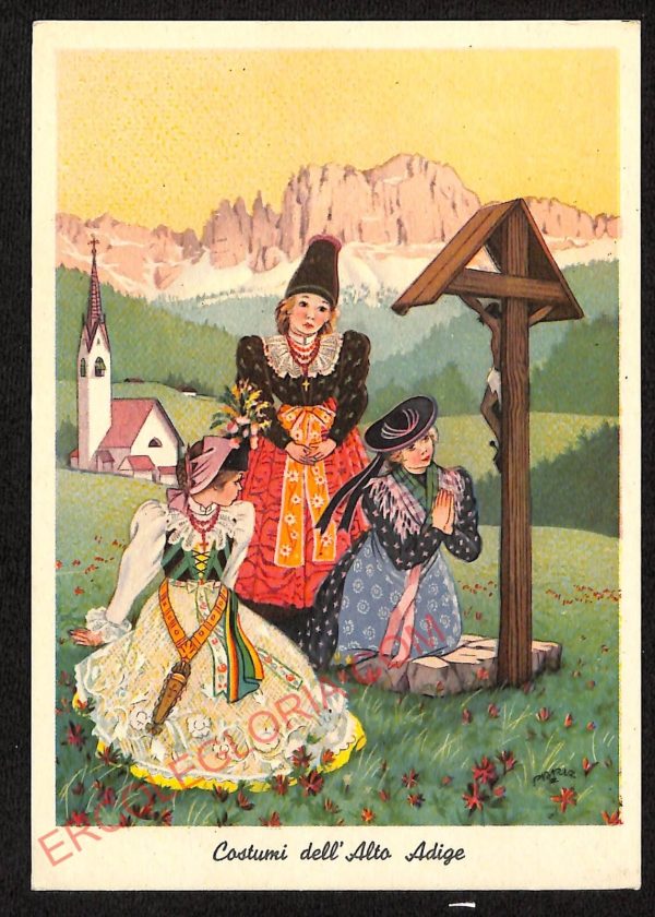 ae4087 - CARTOLINA  D'EPOCA - Bolzano Città - Costumi dell' Alto Adige