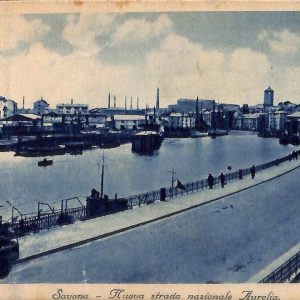 ab6941 -  CARTOLINA  D'EPOCA - Savona Città - Nuova strada nazionale Aurelia 193