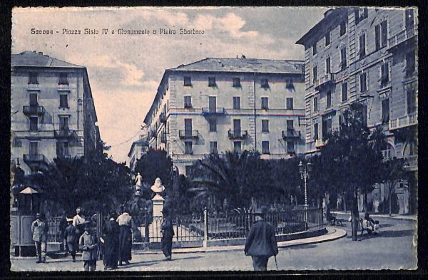 ab6942 -  CARTOLINA  D'EPOCA - Savona Città - Piazza Sisto IV  1921