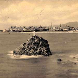 ab6946 -  CARTOLINA  D'EPOCA - Savona Città- Porto dallo Scoglio della Madonnina