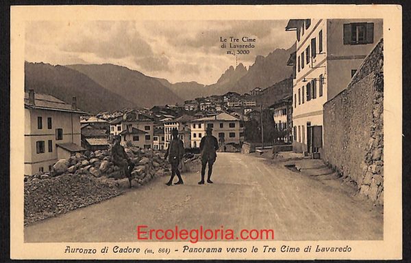 ae1077 - CARTOLINA  D'EPOCA - Belluno Provincia - Auronzo del Cadore