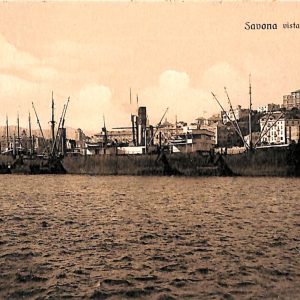 ab6951 -  CARTOLINA  D'EPOCA - Savona Città - Uscita dal mare