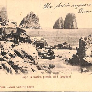 ab8249 - CARTOLINA  D'EPOCA - Napoli  Provincia  - CAPRI  1907