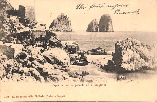ab8249 - CARTOLINA  D'EPOCA - Napoli  Provincia  - CAPRI  1907