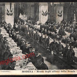 ag9451 - CARTOLINA D'EPOCA - Modena - Mensa degli Allievi della  Scuola Militare