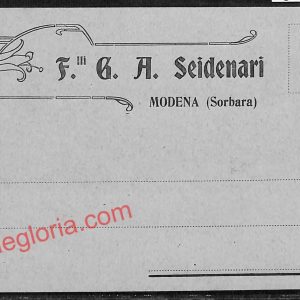 ag9455 - STORIA POSTALE - Modena Città - Fratelli Seidenari