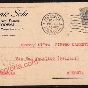 ag9458 - STORIA POSTALE - Modena Città - Dante Sola