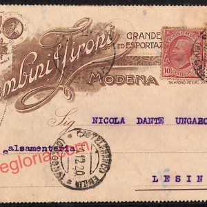 ag9464 - STORIA POSTALE - Modena Città - Colombini Zironi