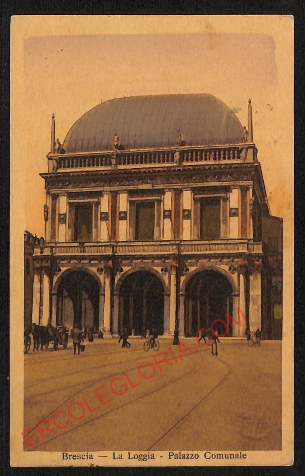 ae4090 - CARTOLINA  D'EPOCA - Brescia Città - Palazzo Comunale