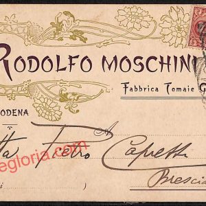 ag9466 - STORIA POSTALE - Modena Città - Rodolfo Moschini