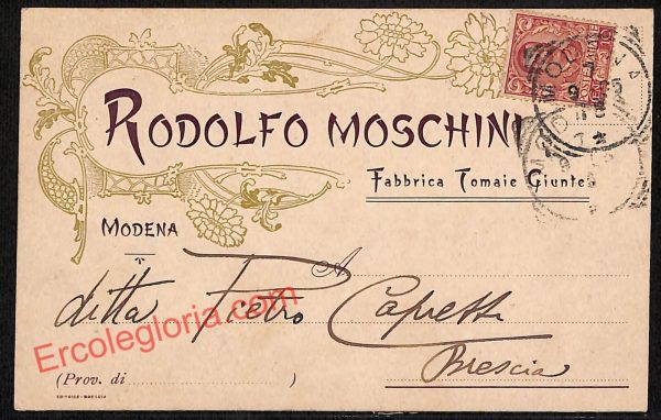 ag9466 - STORIA POSTALE - Modena Città - Rodolfo Moschini