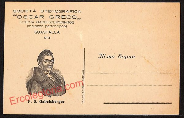 ag9468 - STORIA POSTALE - Modena - Società Stenografica ''Oscar Greco''