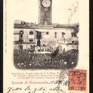 ad8157 - CARTOLINA D'EPOCA - Roma Provincia - Civitavecchia  1902