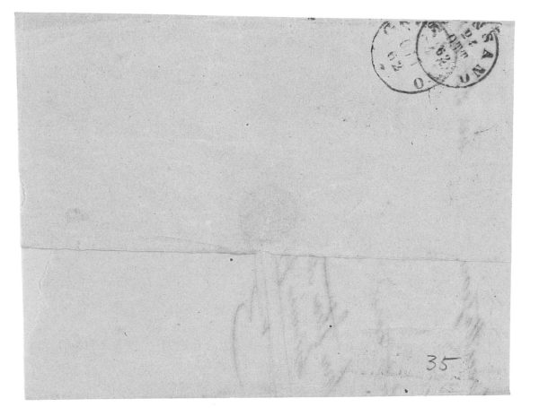 P3021 - REGNO D’ITALIA SASS. NR 1 SU LETTERA. FIRENZE OTT. 22. 1862 - immagine 2
