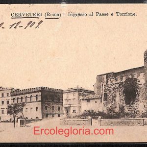 ad8164 - CARTOLINA D'EPOCA - Roma Provincia - Cerveteri 1909