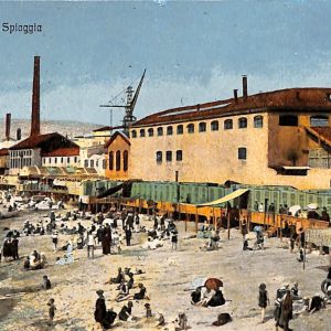 ab7009  -  CARTOLINA  D'EPOCA - Savona Città - La Spiaggia