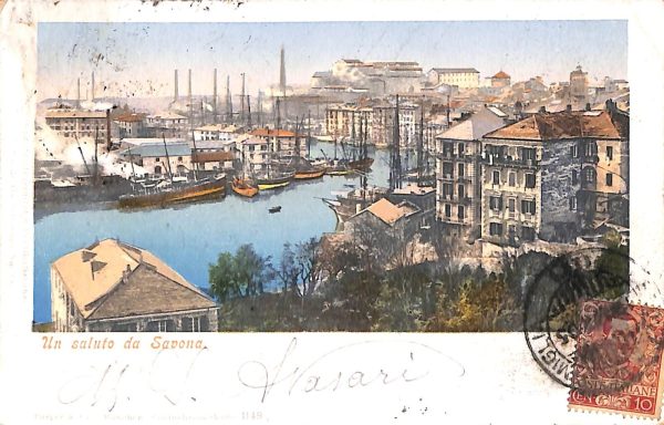 ab7013  -  CARTOLINA  D'EPOCA - Savona Città