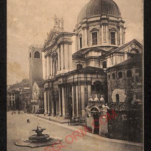 ae4091 - CARTOLINA  D'EPOCA - Brescia Città - Piazza Cattedrale  1910