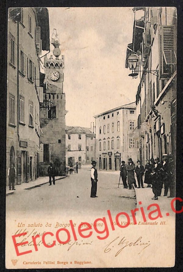 ah8148 - CARTOLINA D'EPOCA - Pistoia Provincia - Borgo a Buggiano