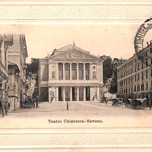 ab7032  -  CARTOLINA  D'EPOCA - Savona Città - Teatro Chiabrera