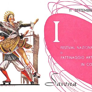 ab7043  -  CARTOLINA  D'EPOCA - Savona Città - Festival Nazionale di Pattinaggio